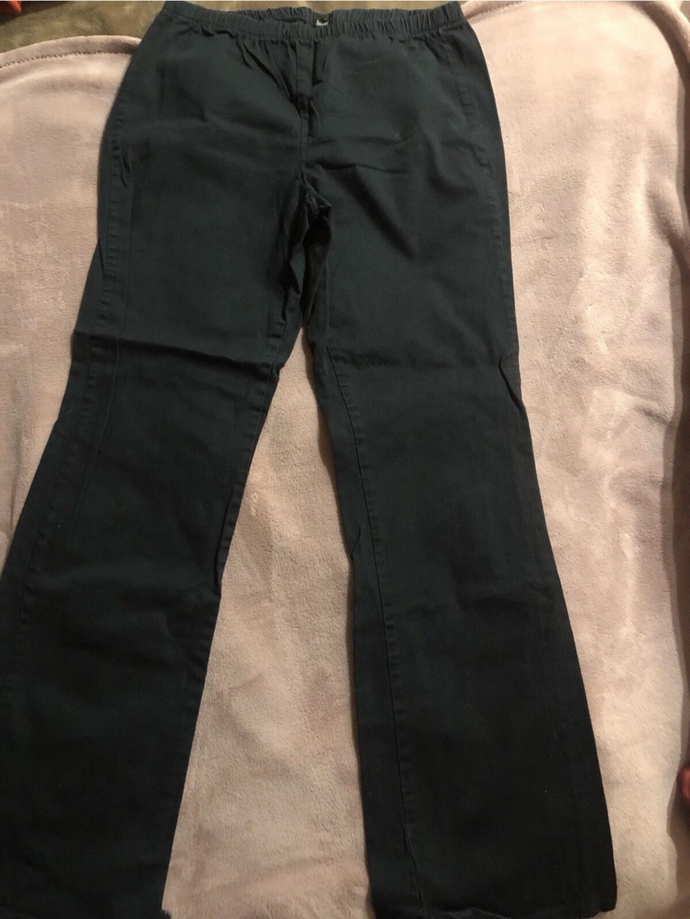 metrostyle Black Elastic Waist Stretch Pants